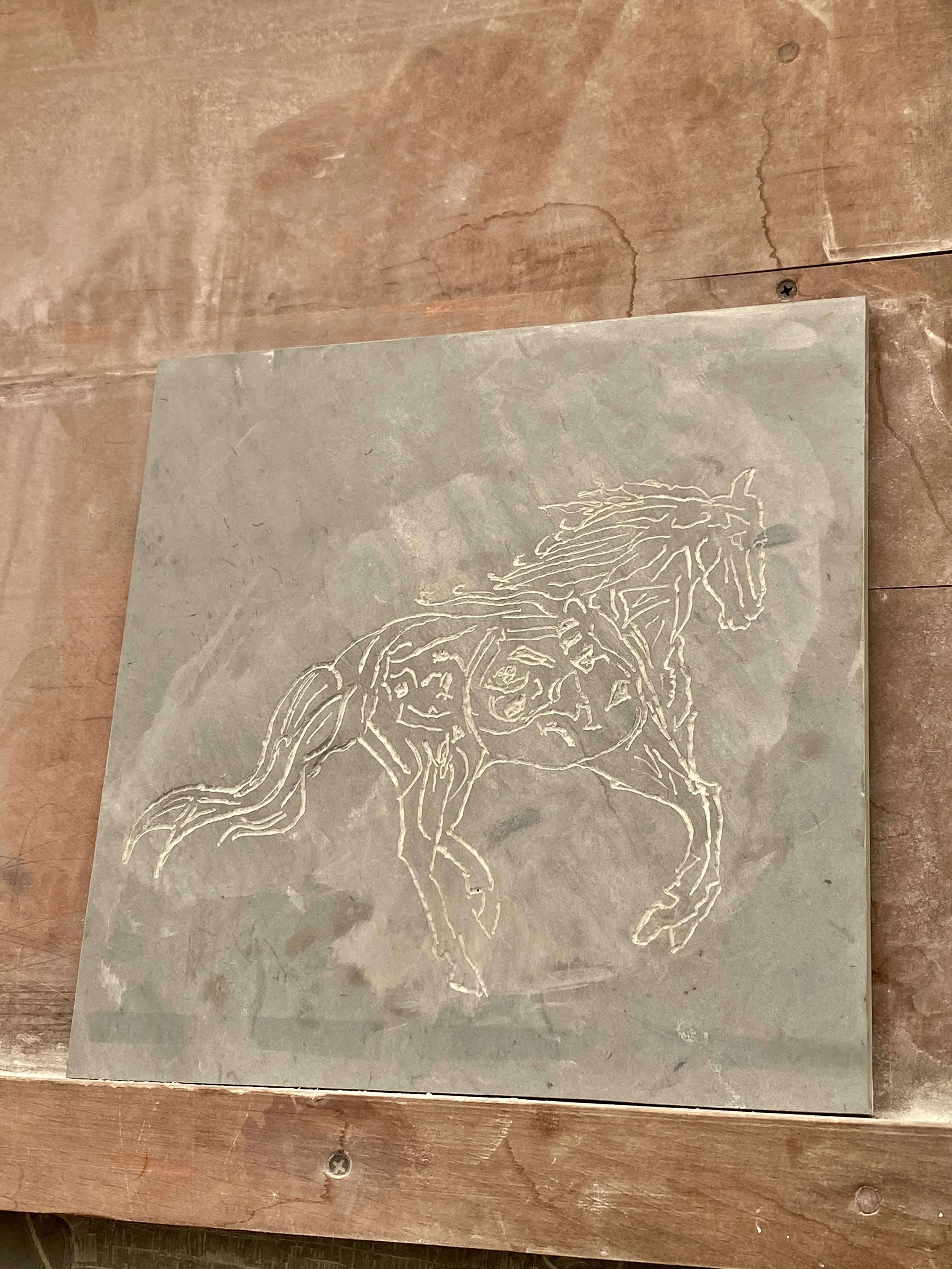 Arabic Horse — VT Black Slate