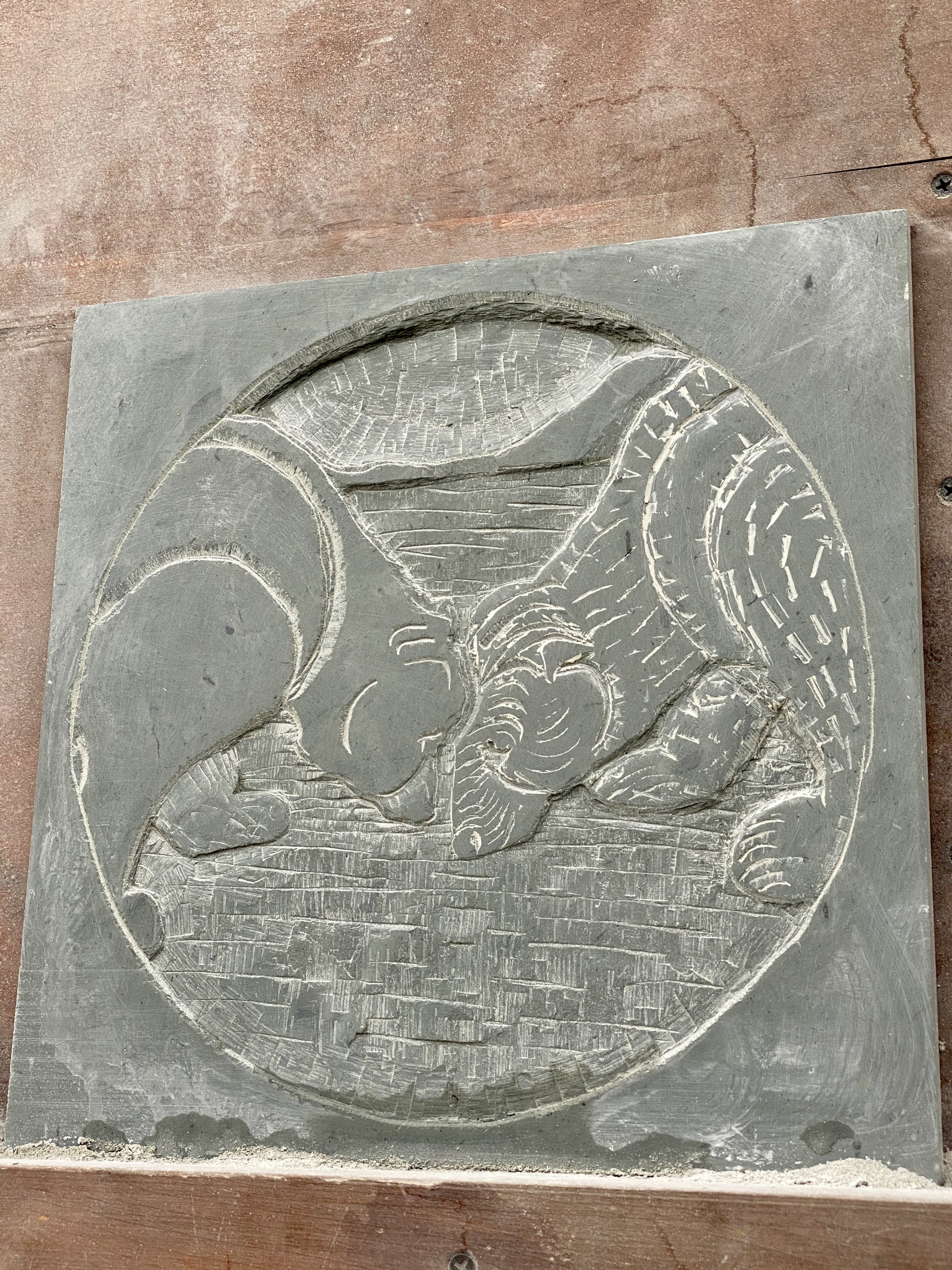 Makwa Meets Spirit Bear — VT Black Slate